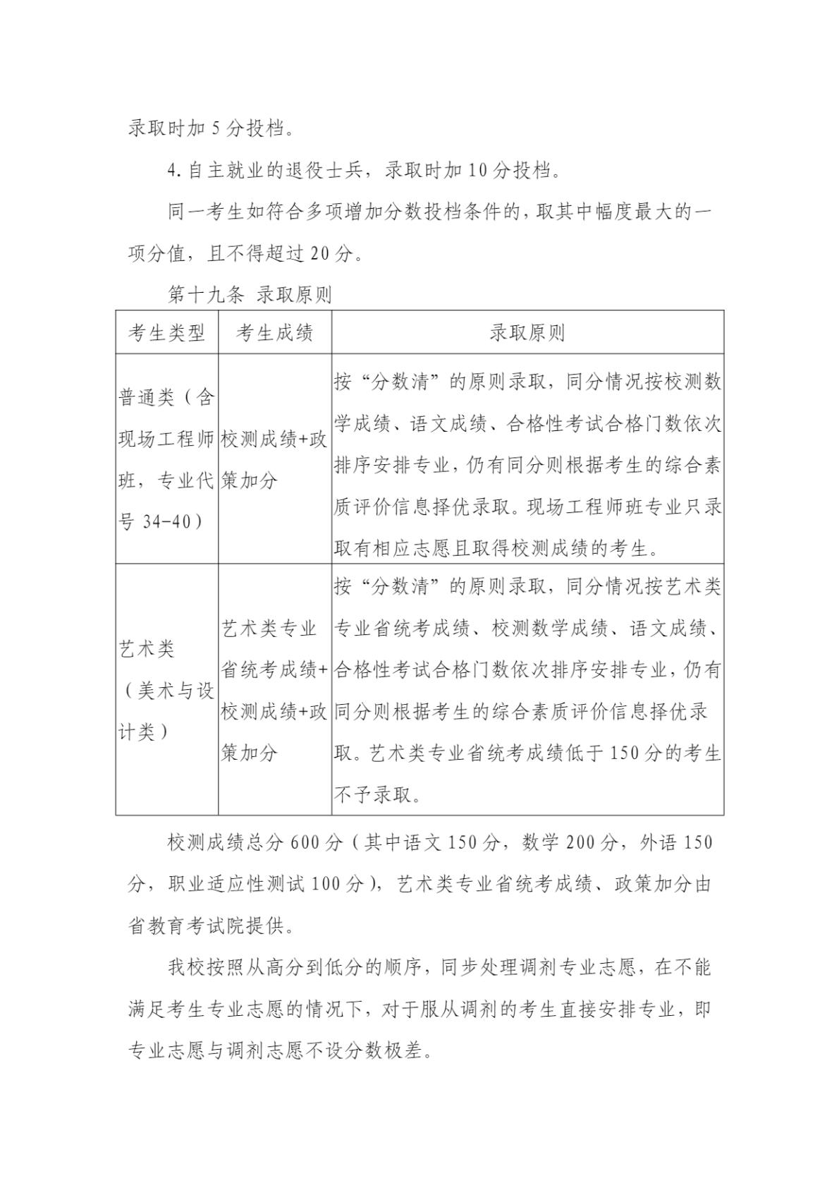南京信息职业技术学院2026年高职院校提前招生简章