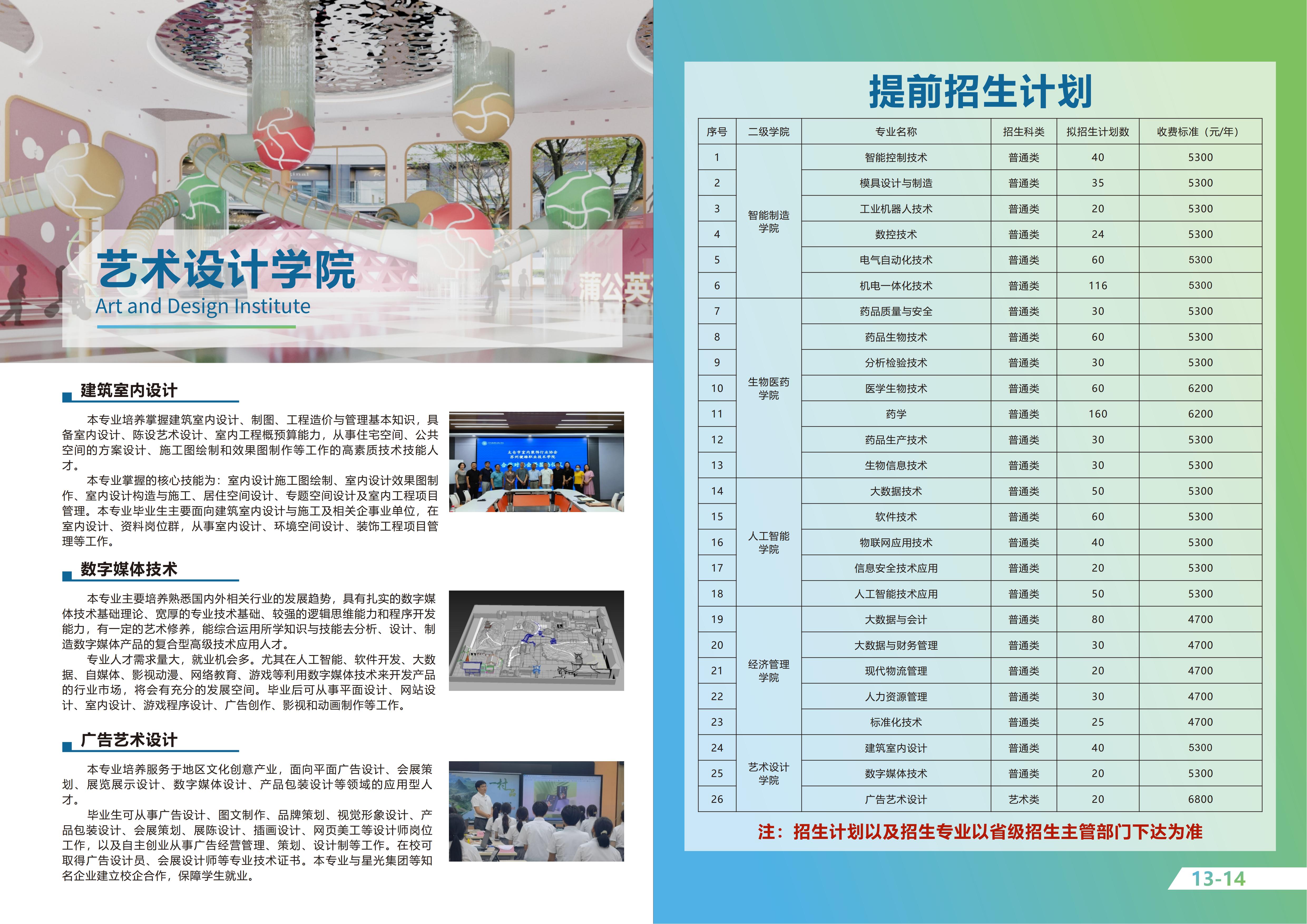 苏州健雄职业技术学院2024年高职提前招生简章
