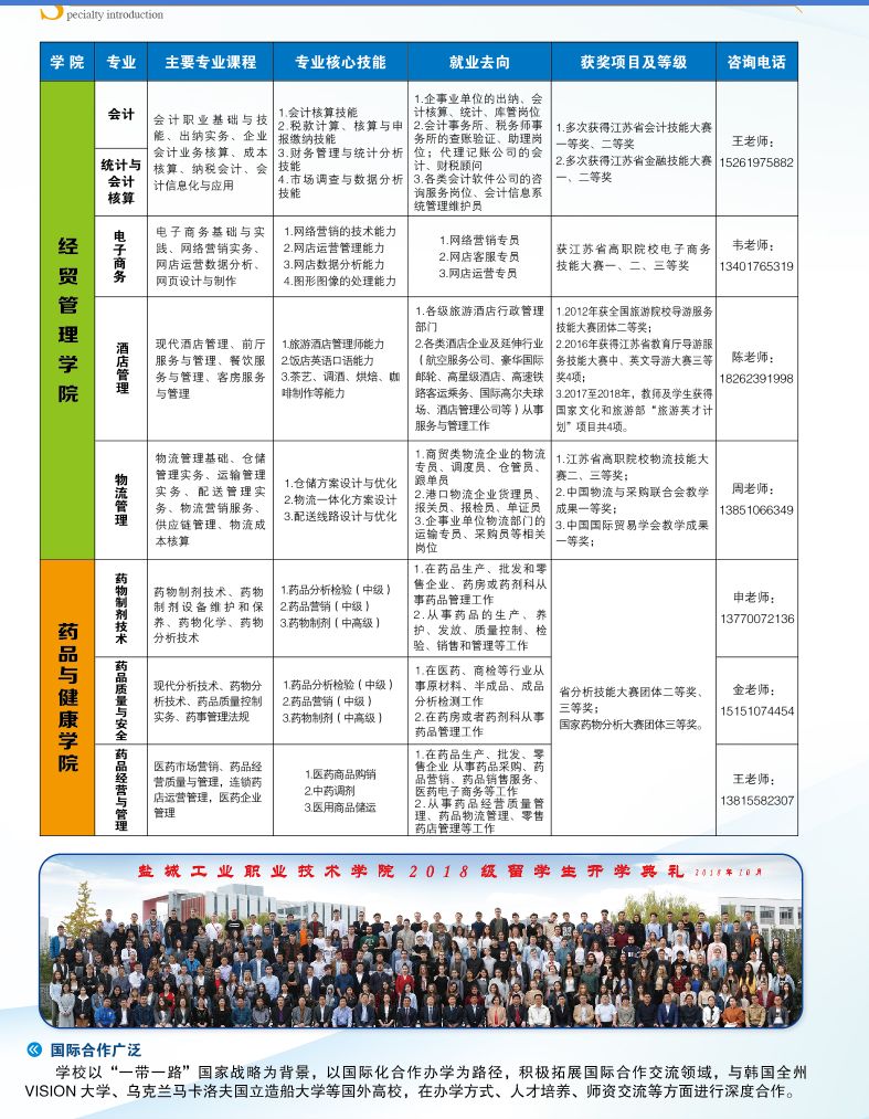 盐城工业职业技术学院2021年高职提前招生简章