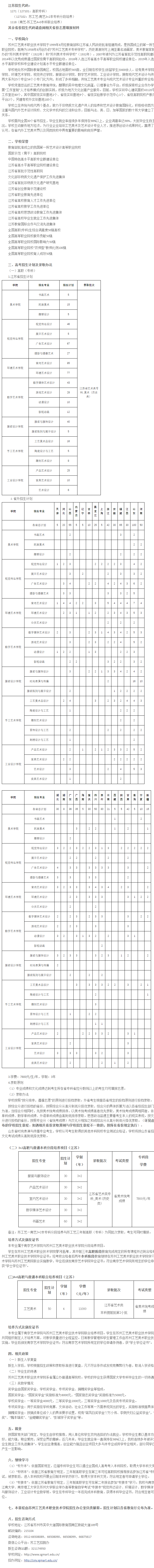苏州工艺美术职业技术学院2022年招生简章