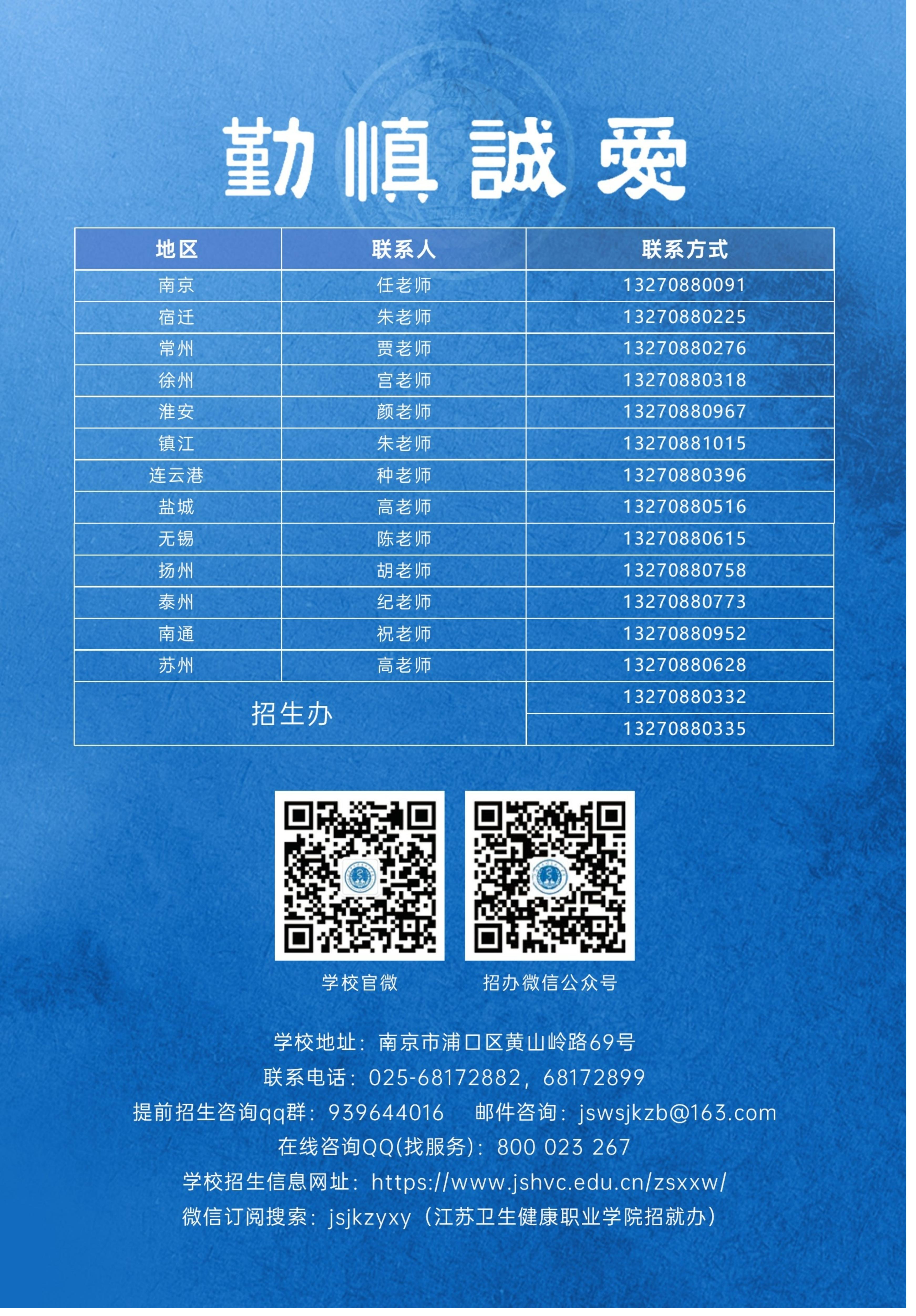【提前招生】2026年江苏卫生健康职业学院提前招生简章