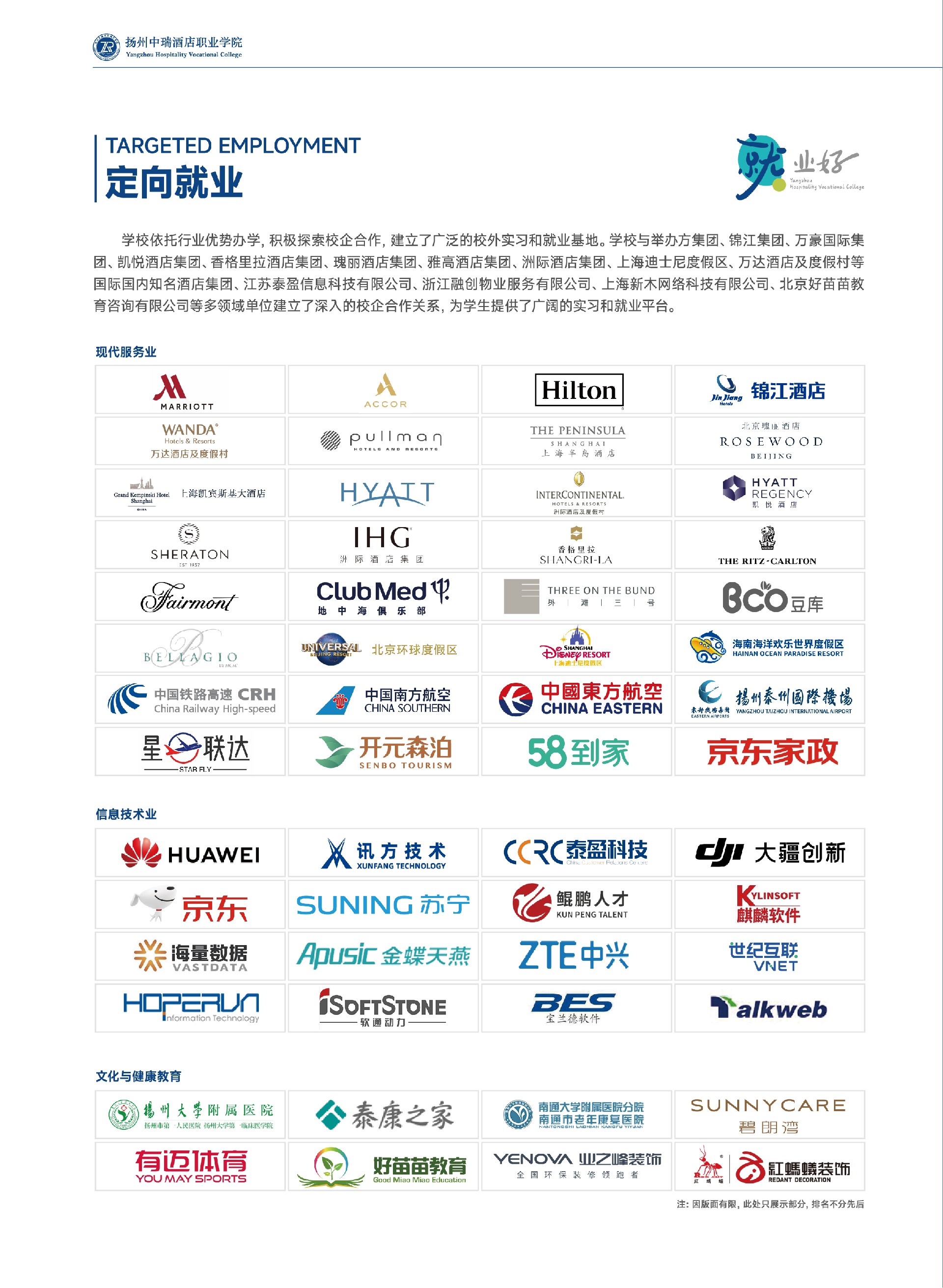 扬州中瑞酒店职业学院2026年招生简章