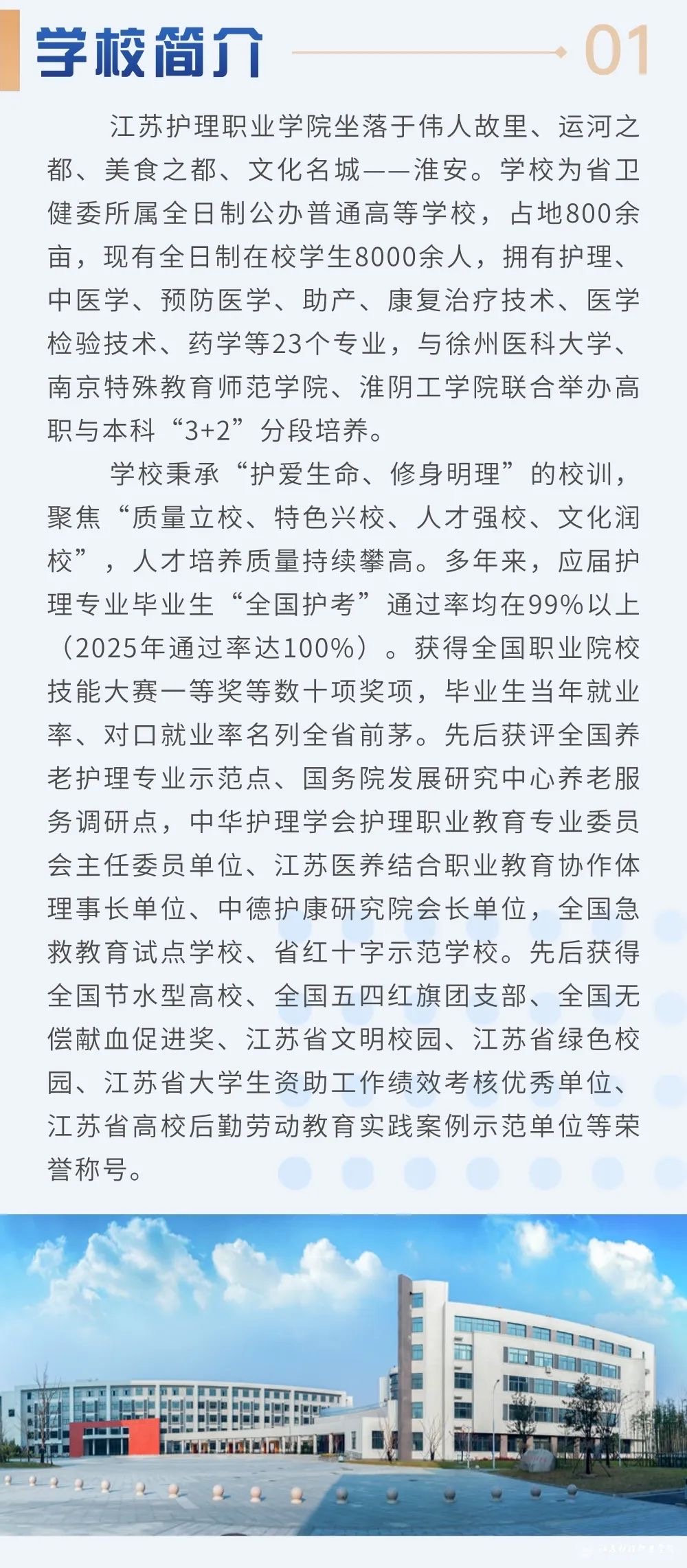 江苏护理职业学院－2025年普通高考报考指南
