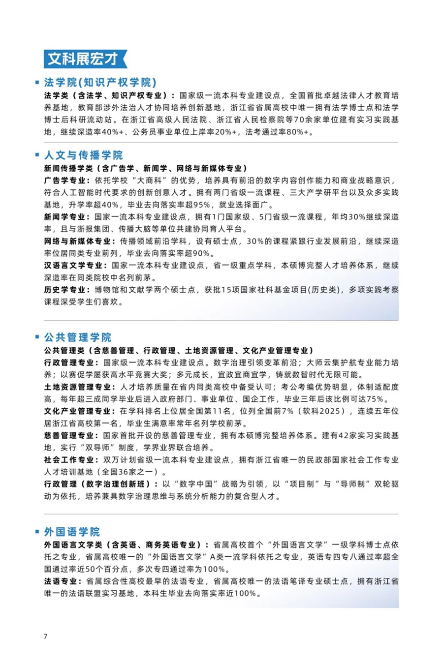 浙江工商大学－2025年招生简章(报考指南)