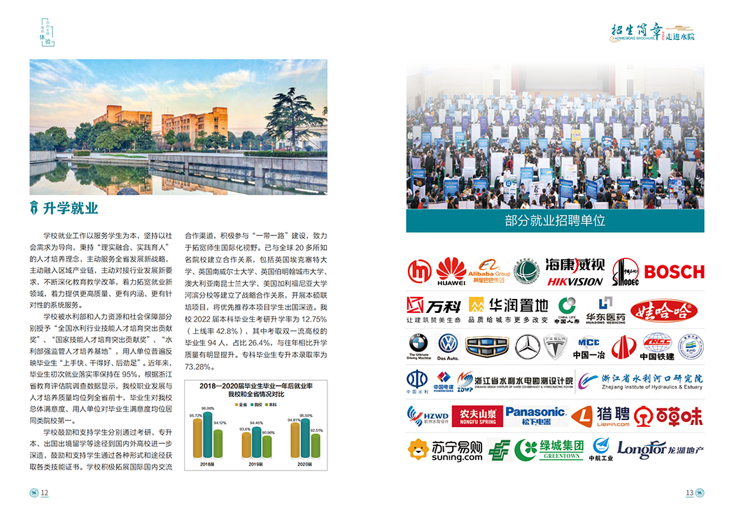 浙江水利水电学院2022年招生手册
