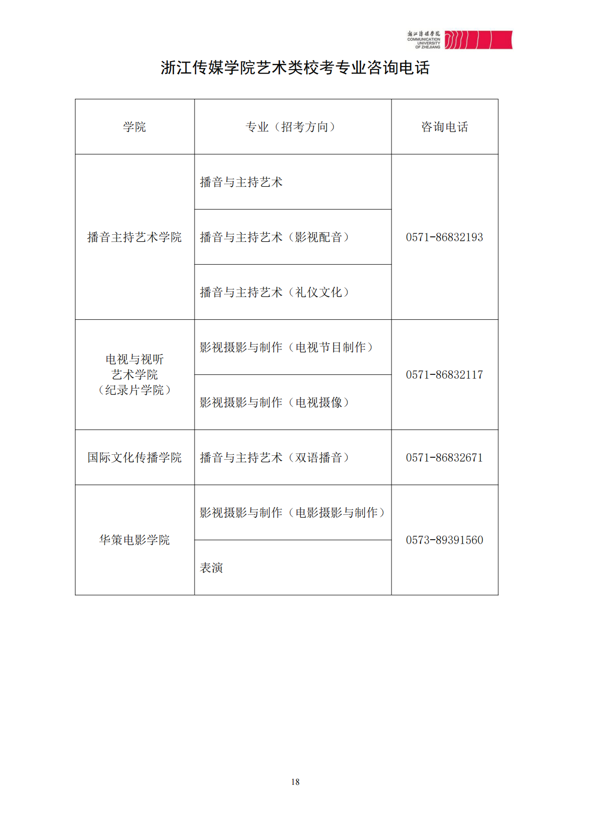 浙江传媒学院2026年艺术类本科校考专业招生简章