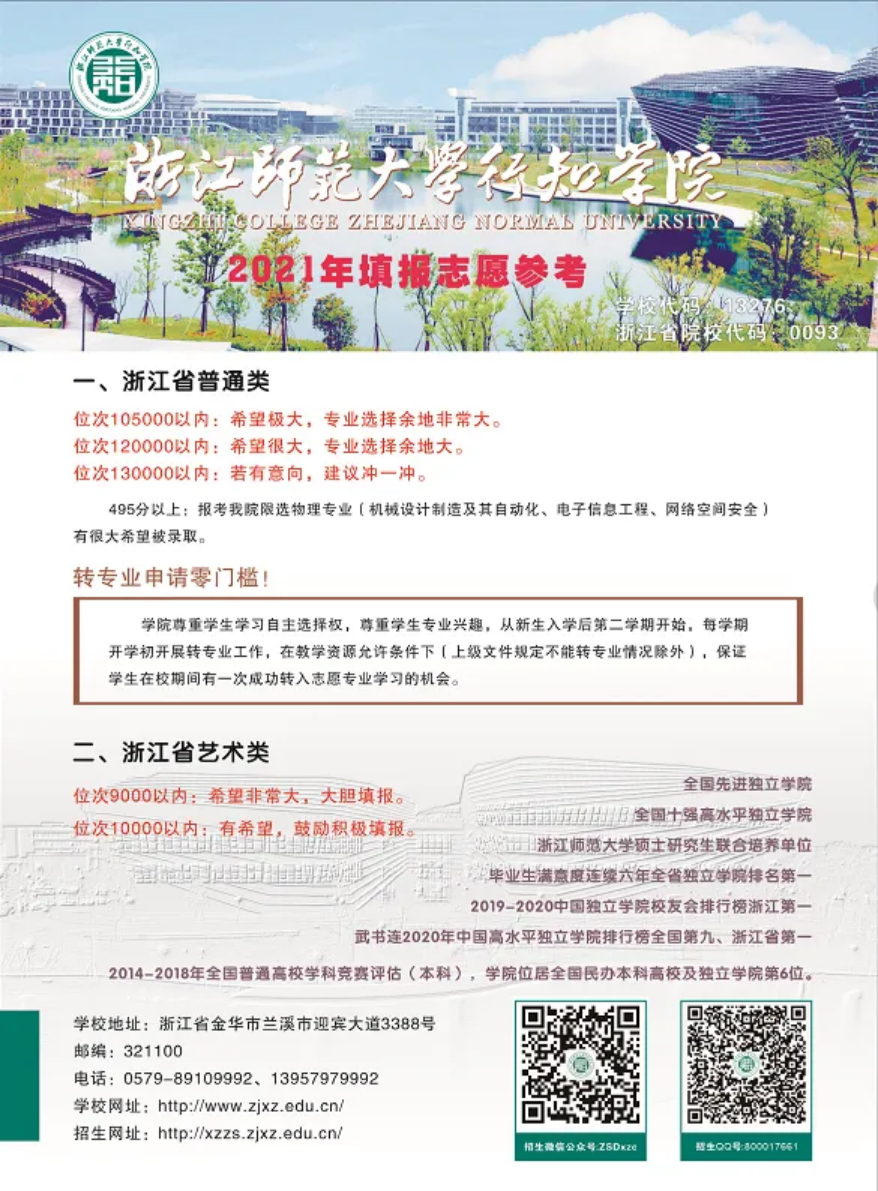 成就更好的自己 浙江师范大学行知学院邀你一起共赴远大前程