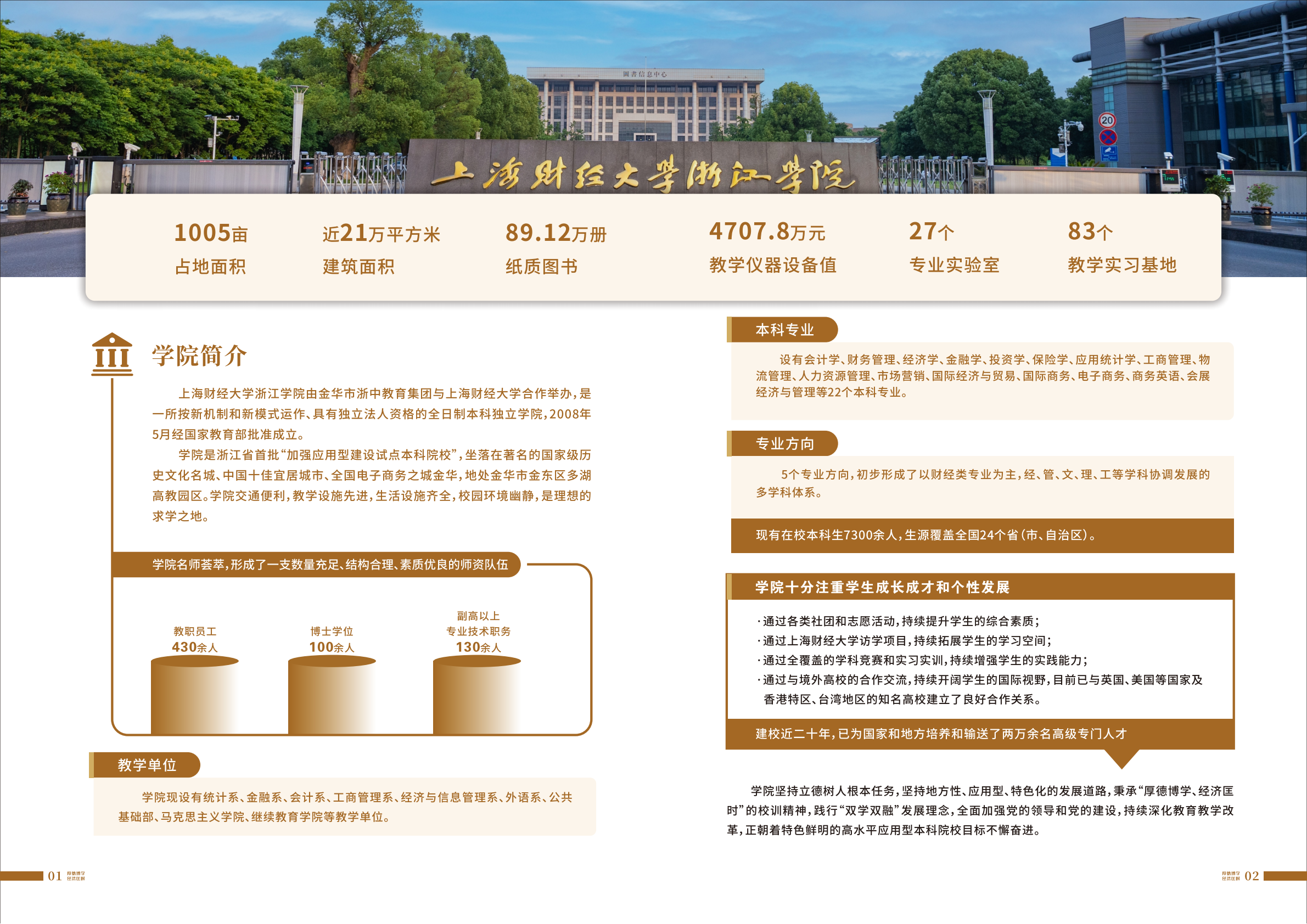 上海财经大学浙江学院2025年招生指南
