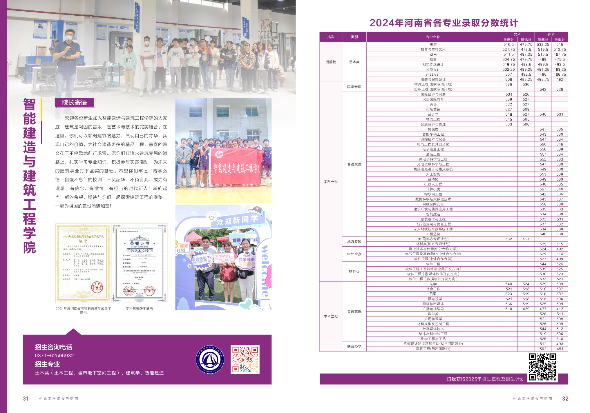 中原工学院2025年报考指南