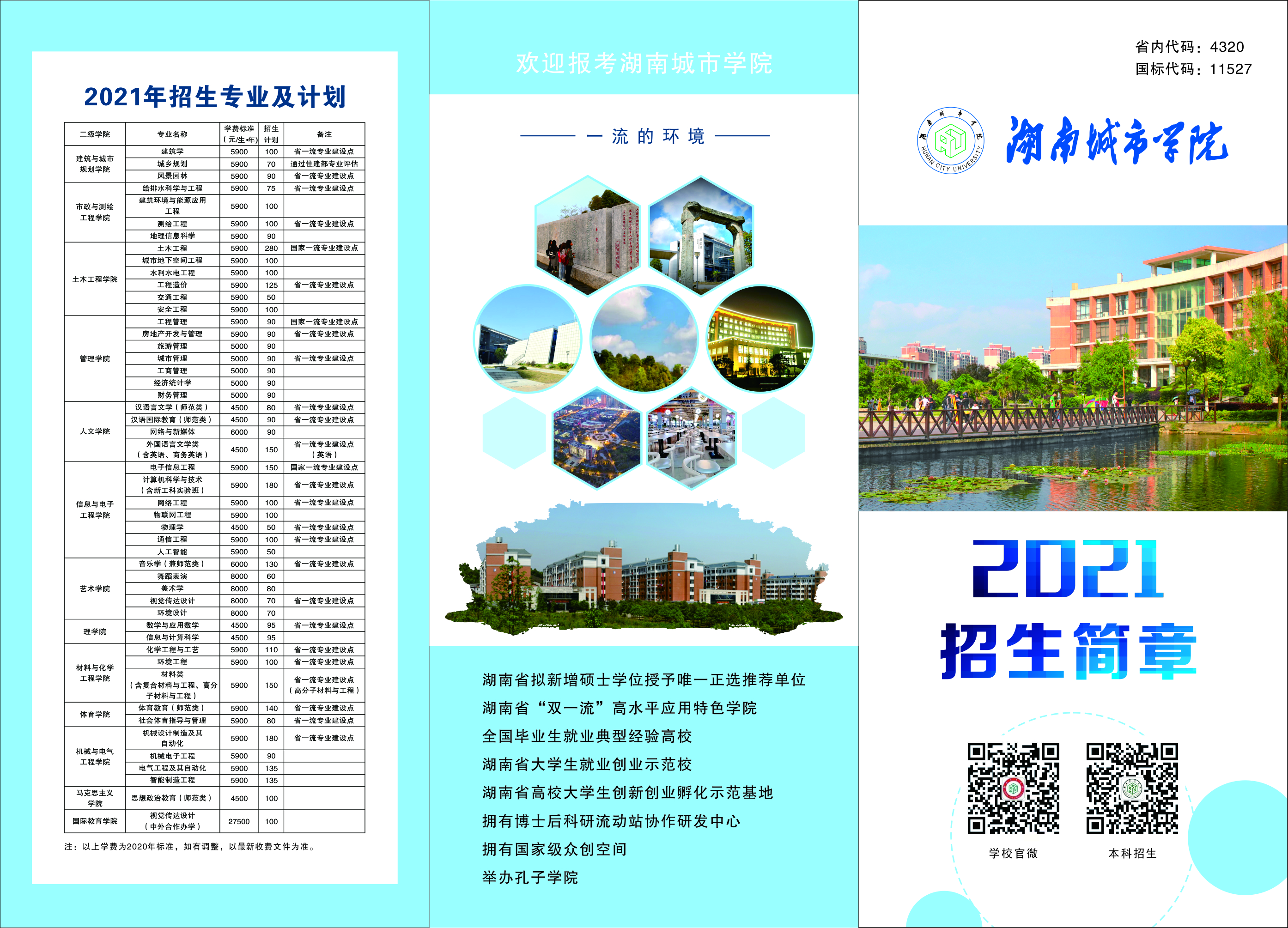湖南城市学院－2021年招生简章