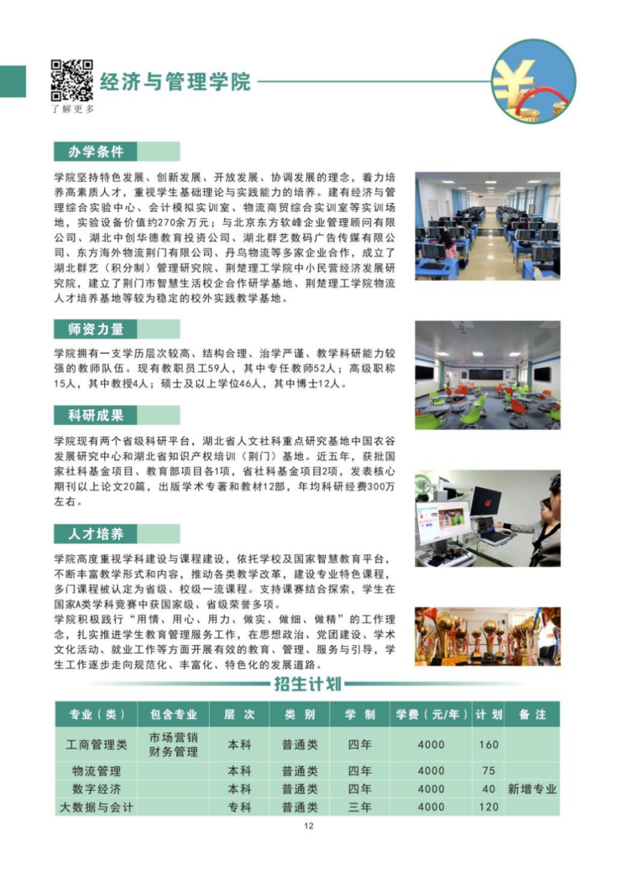 荆楚理工学院－2024年招生简章