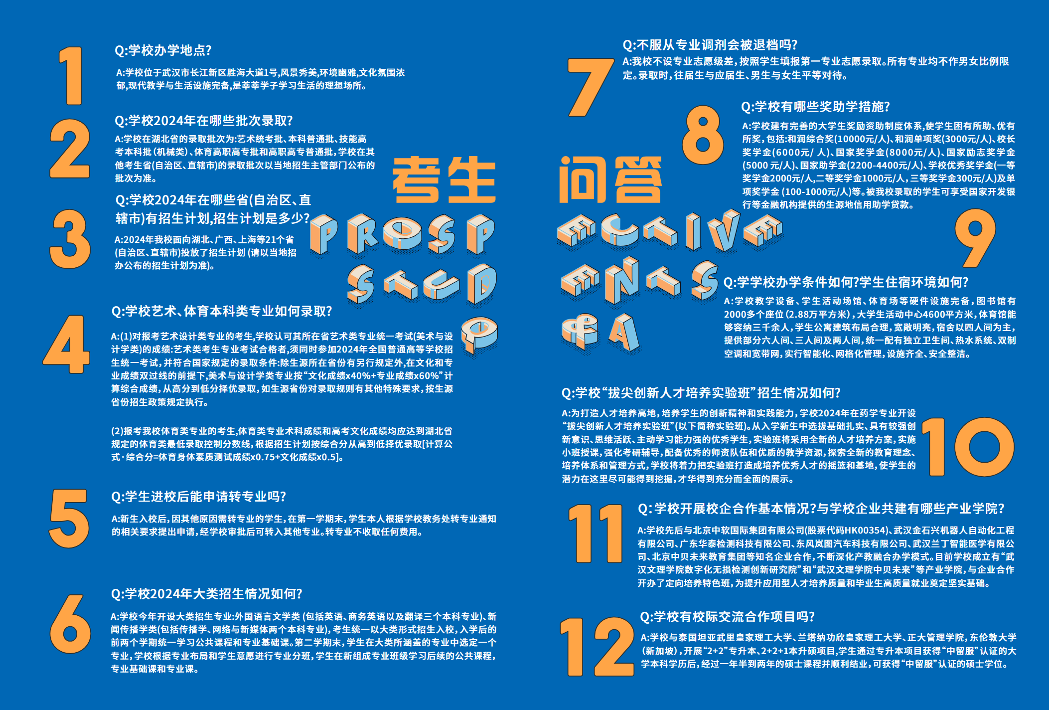 武汉文理学院2024年报考指南