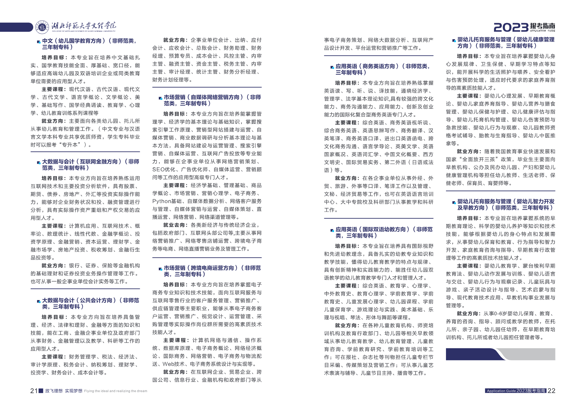 湖北师范大学文理学院2023报考指南