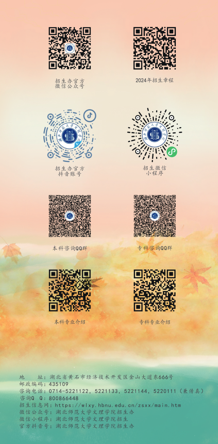 湖北师范大学文理学院2024年报考指南