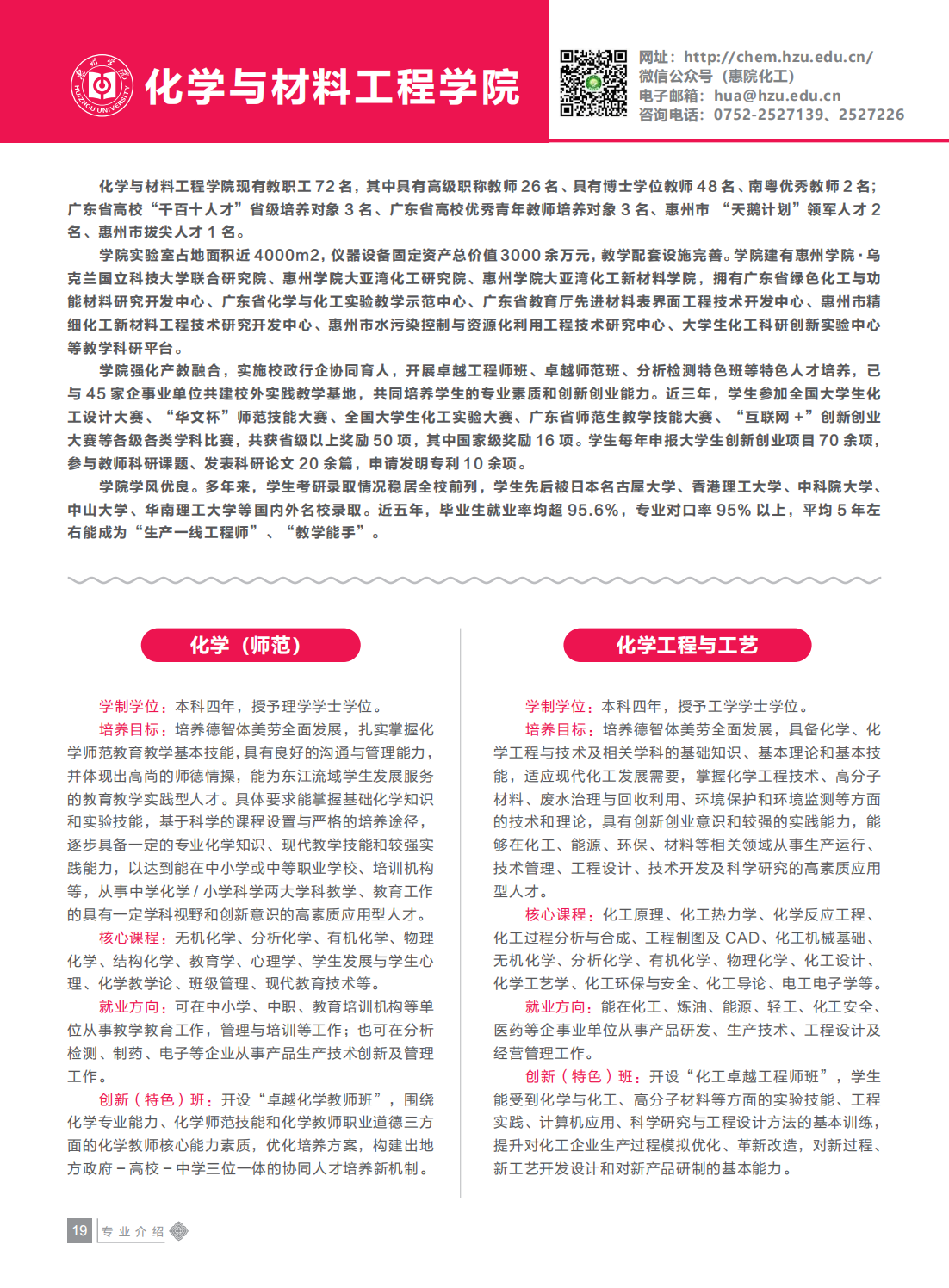 惠州学院2021年招生简章