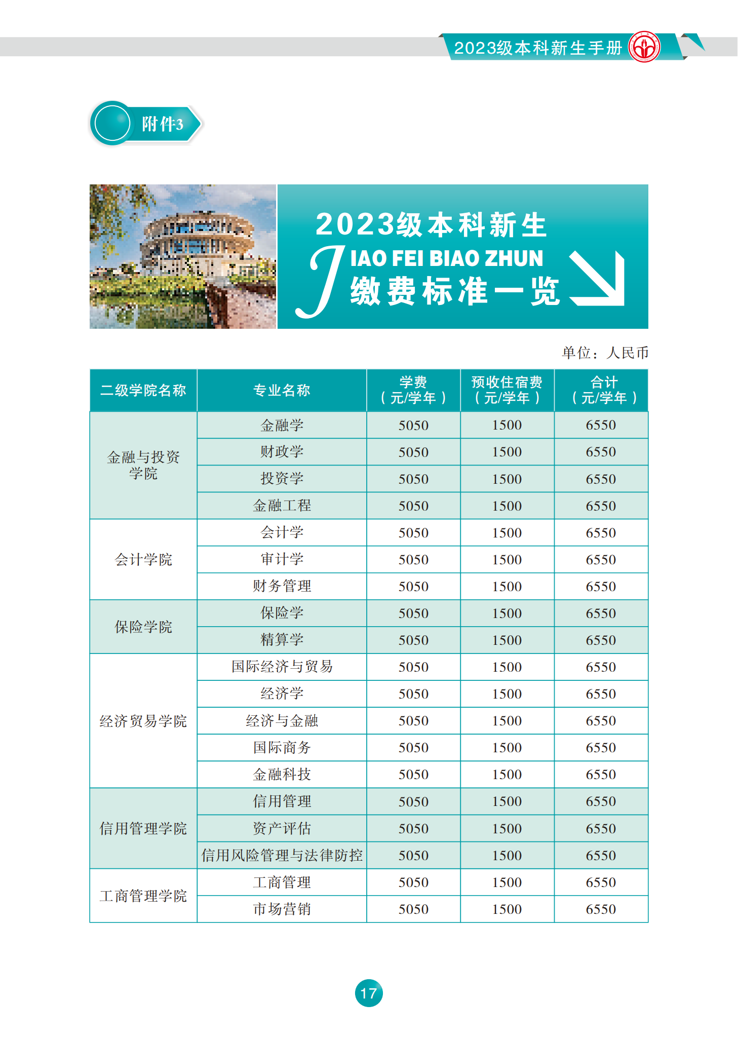 广东金融学院2023级本科新生手册