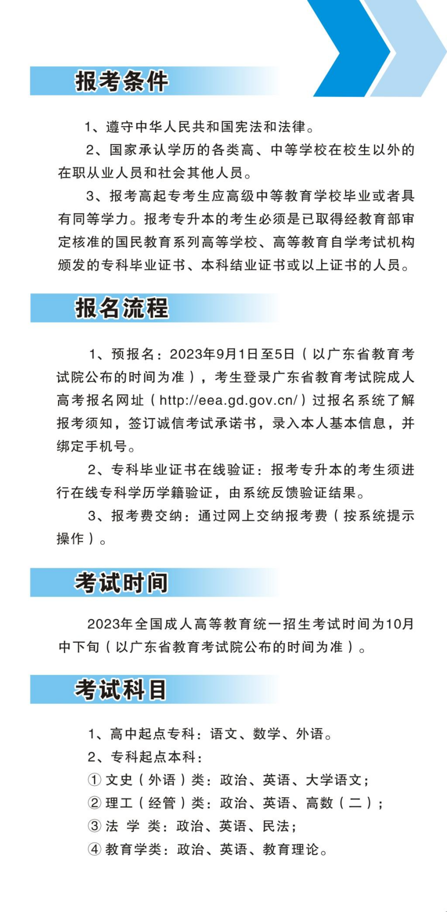 广东石油化工学院2023年高等学历继续教育招生简章