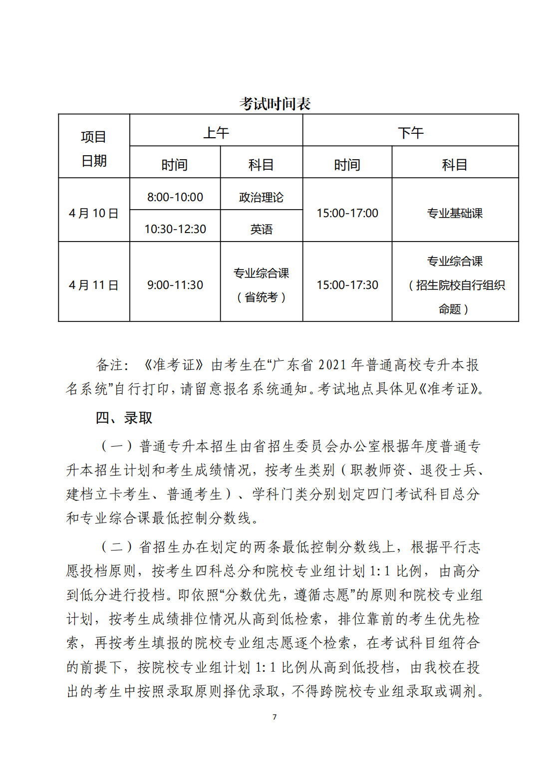 佛山科学技术学院2021年专升本招生简章