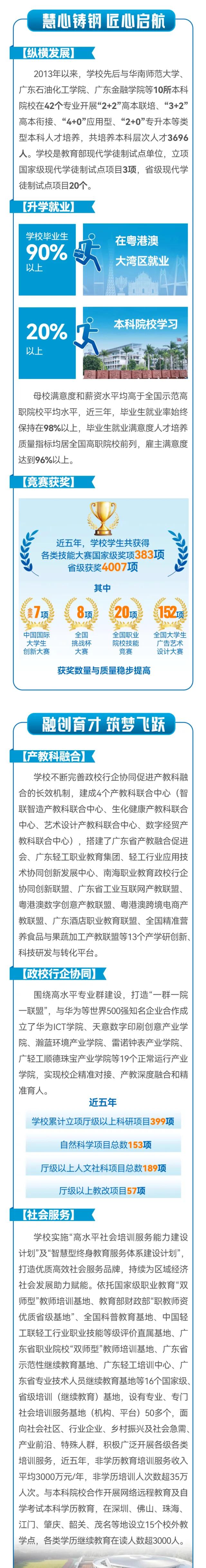 广东轻工职业技术大学2024夏季高考专科招生指南