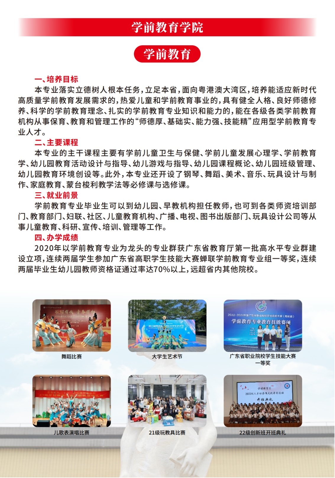 广东江门幼儿师范高等专科学校2024年夏季高考招生简章