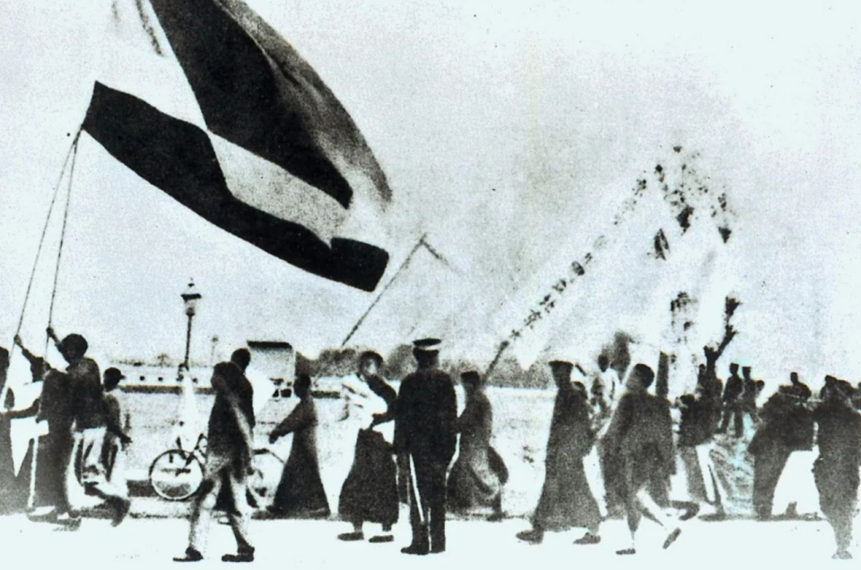 五四时期北京大学学生游行队伍