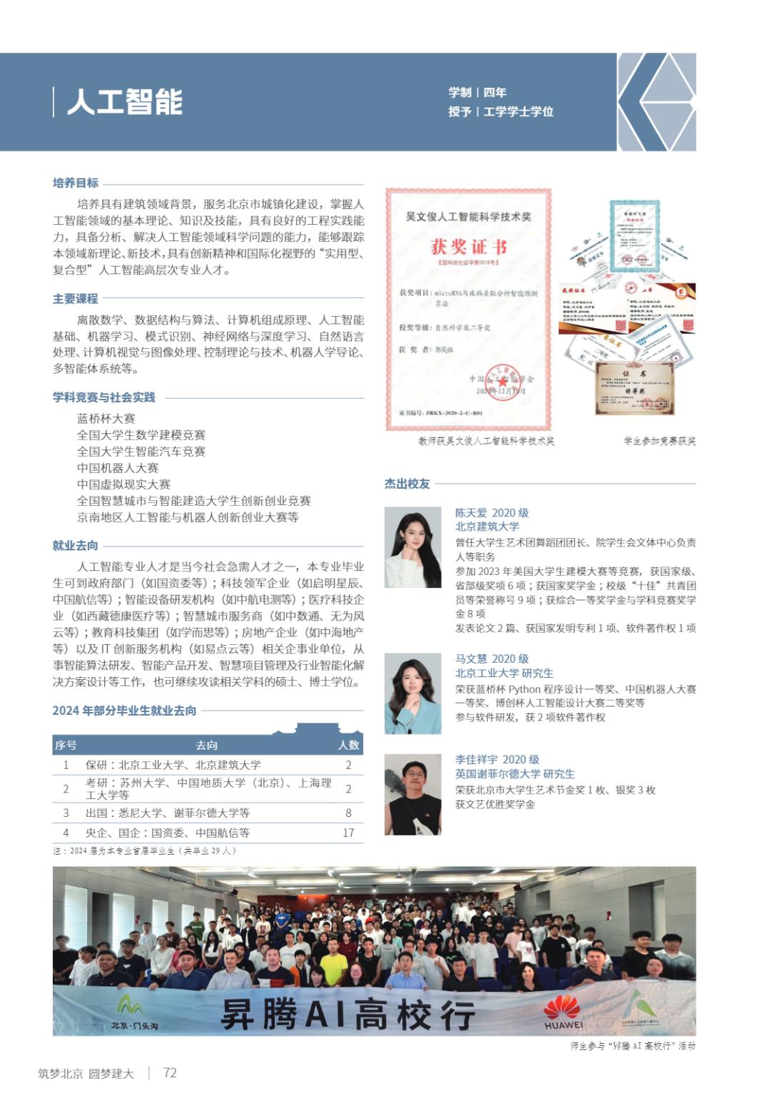 北京建筑大学2025年指南