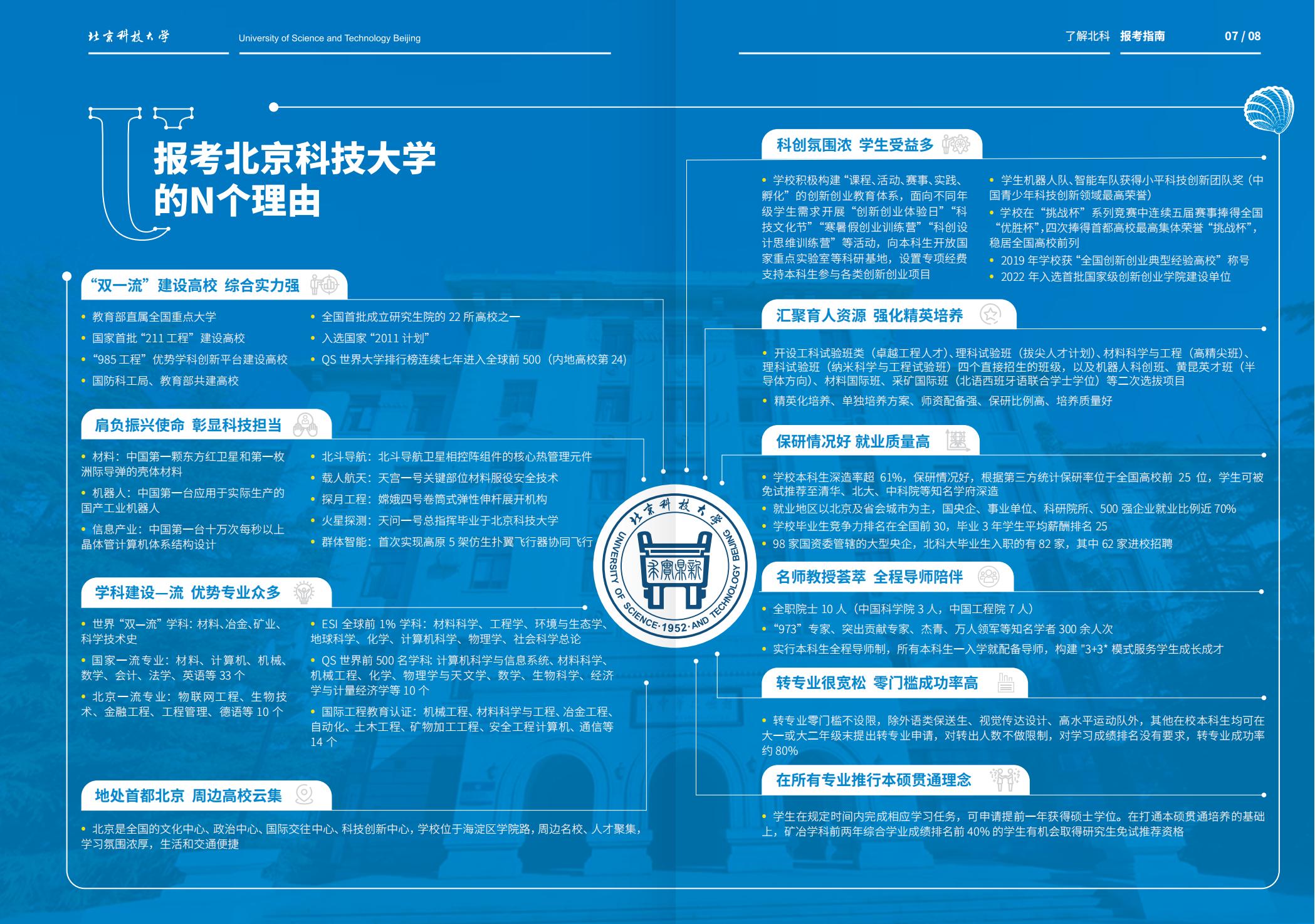 北京科技大学－2025年招生简章（2025招生指南）