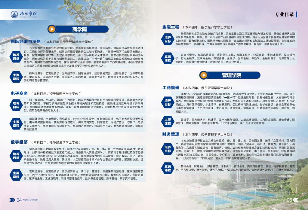 梧州学院－2023年招生简章