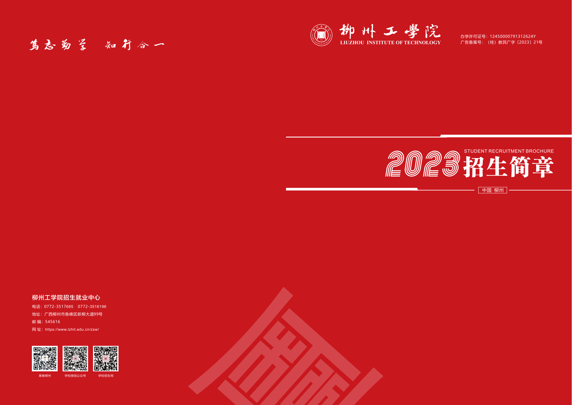 2023招生简章画册曲线