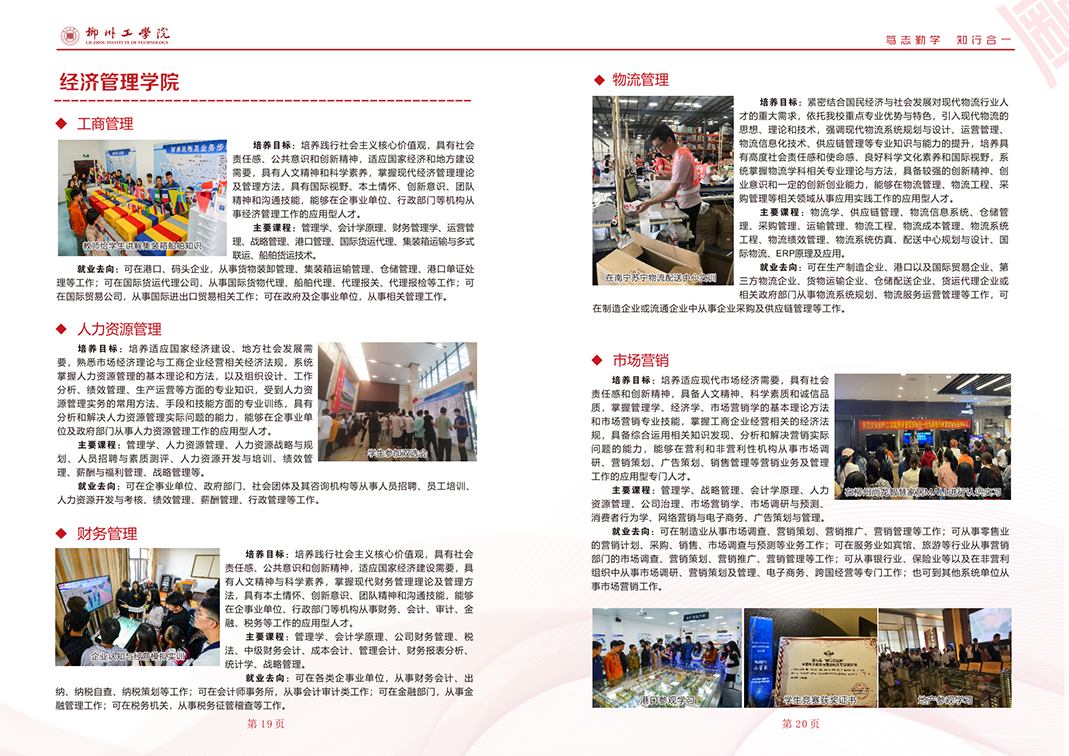 2023招生简章画册曲线