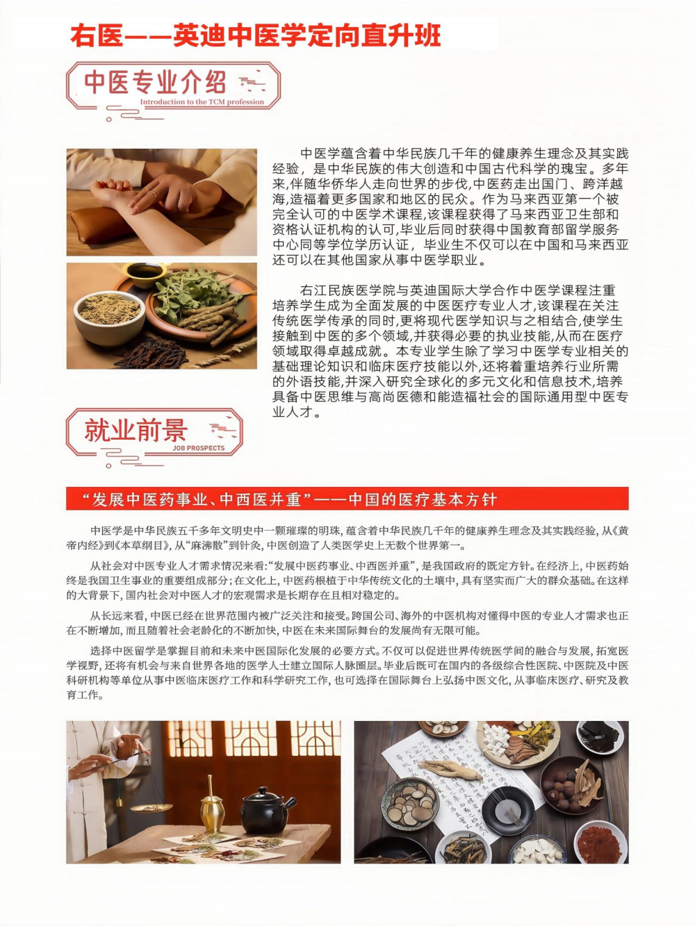 右江民族医学院国际学院国际本科国际本硕连读项目招生简章（2025）