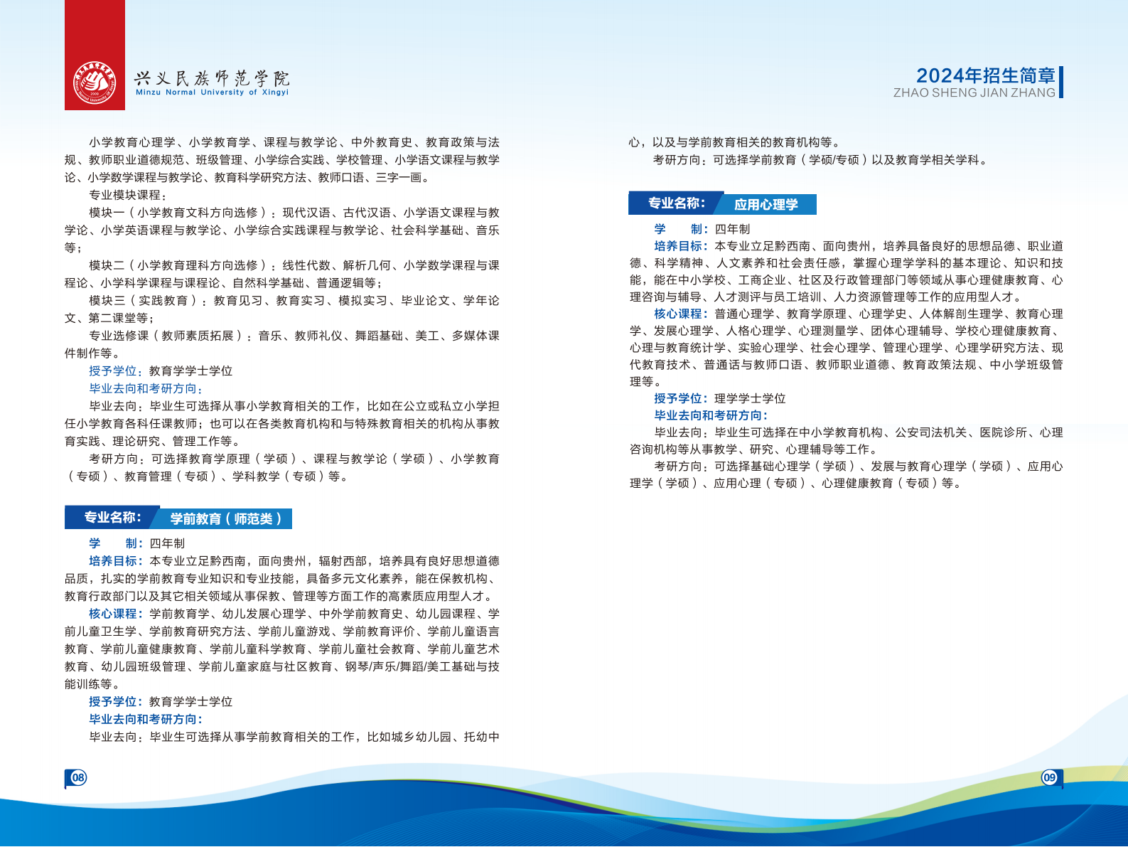 兴义民族师范学院2024年招生简章