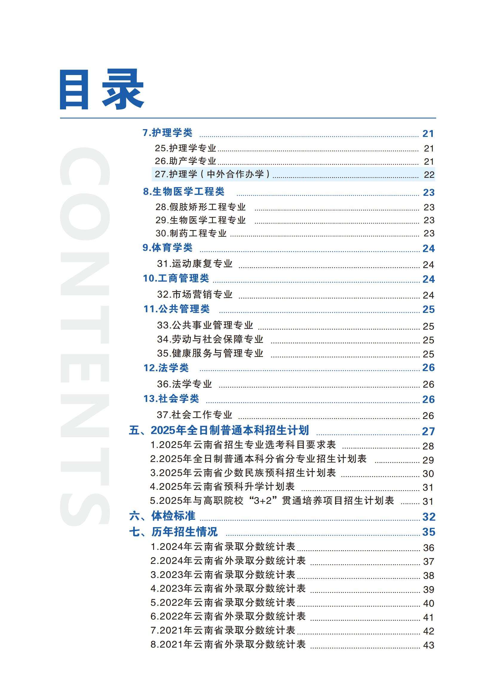 昆明医科大学－2025年招生简章