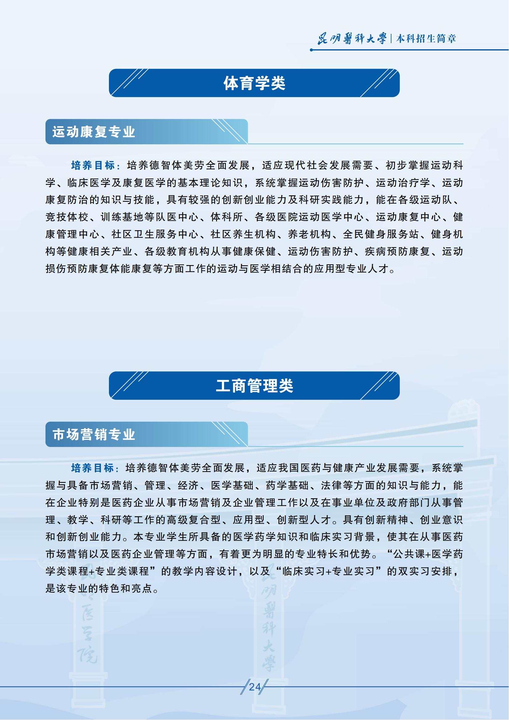 昆明医科大学－2025年招生简章