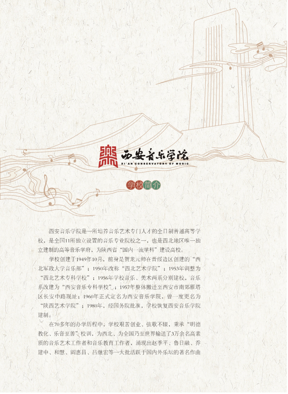 西安音乐学院2024年本科招生简章