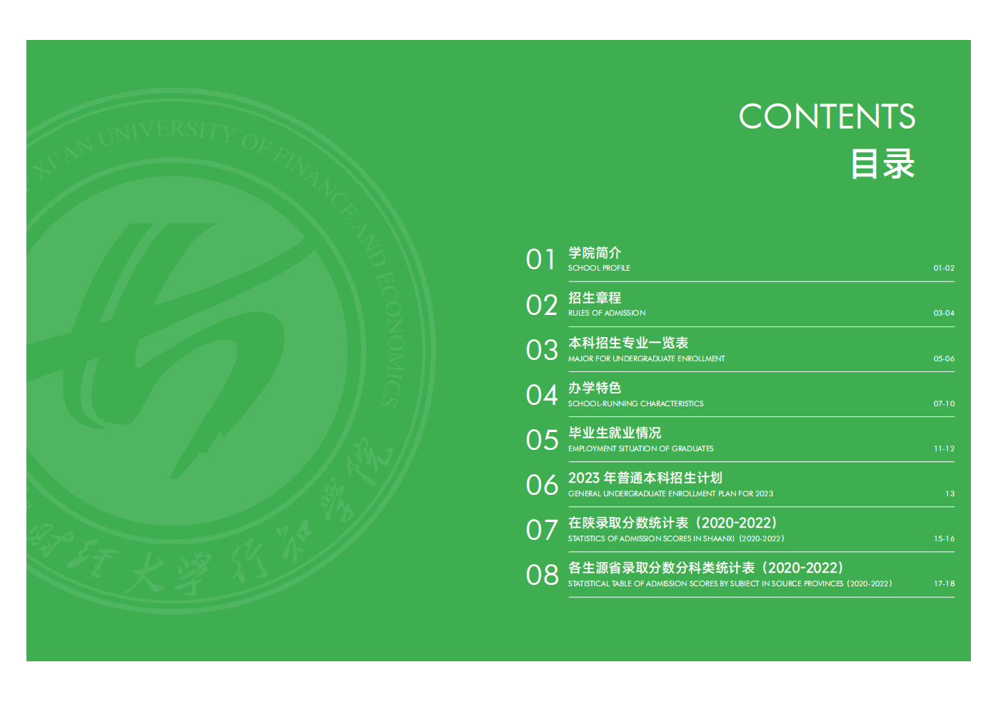 西安财经大学行知学院－2023年招生简章