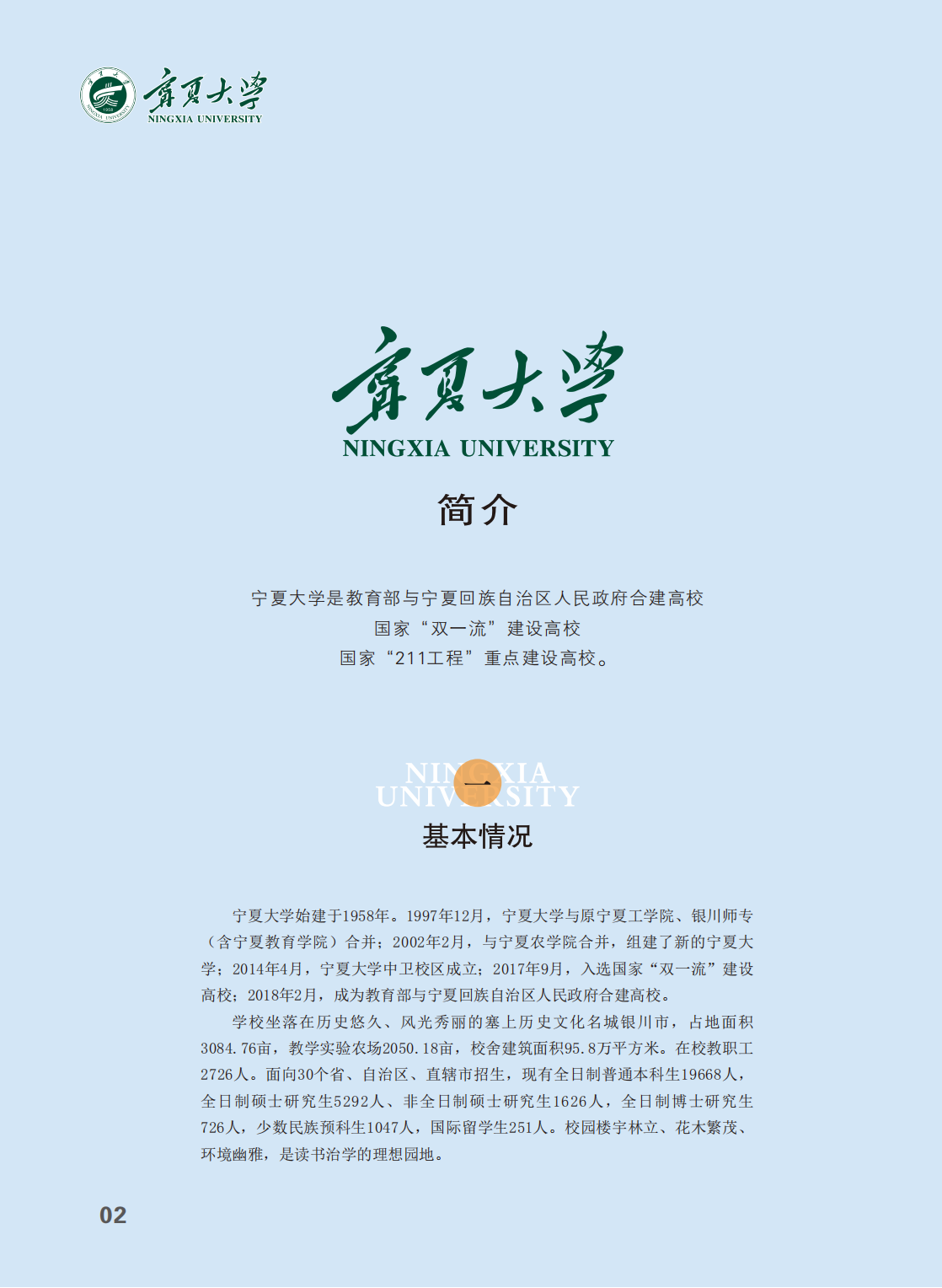 宁夏大学2025年本科招生报考指南