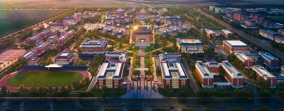 新疆和田学院鸟瞰图