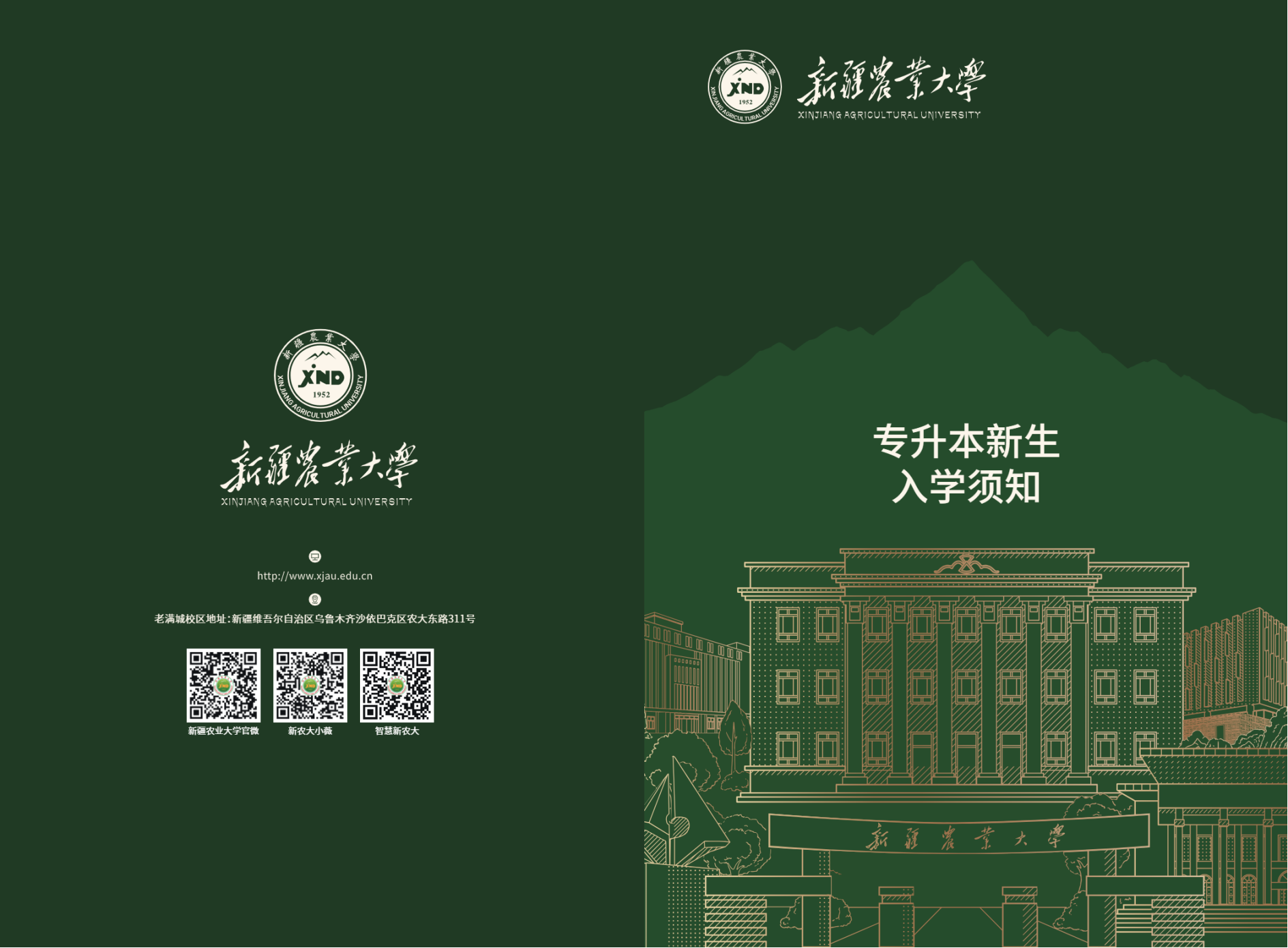 新疆农业大学2025级专升本新生入学须知