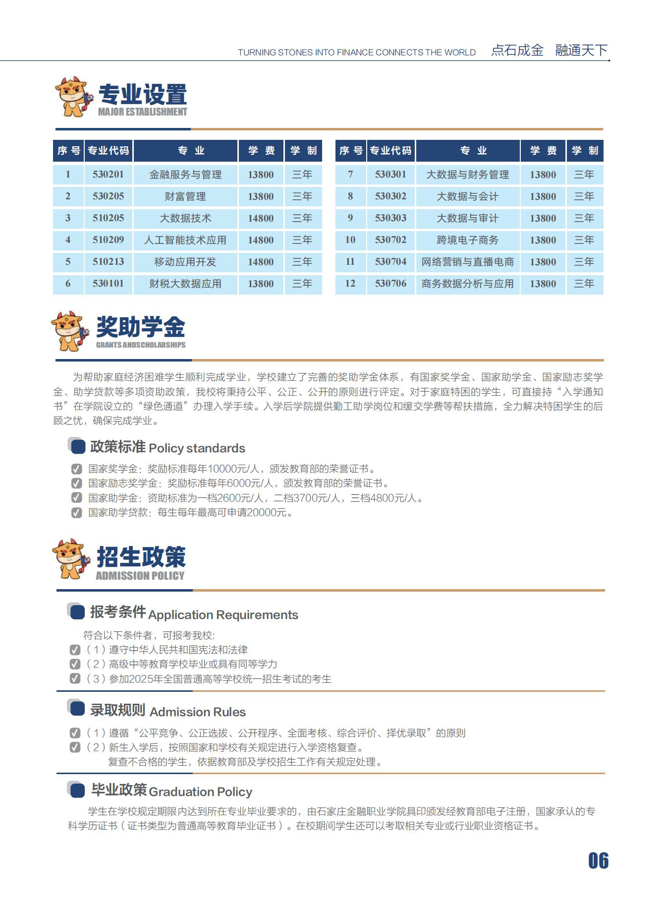 石家庄金融职业学院－2025年招生简章