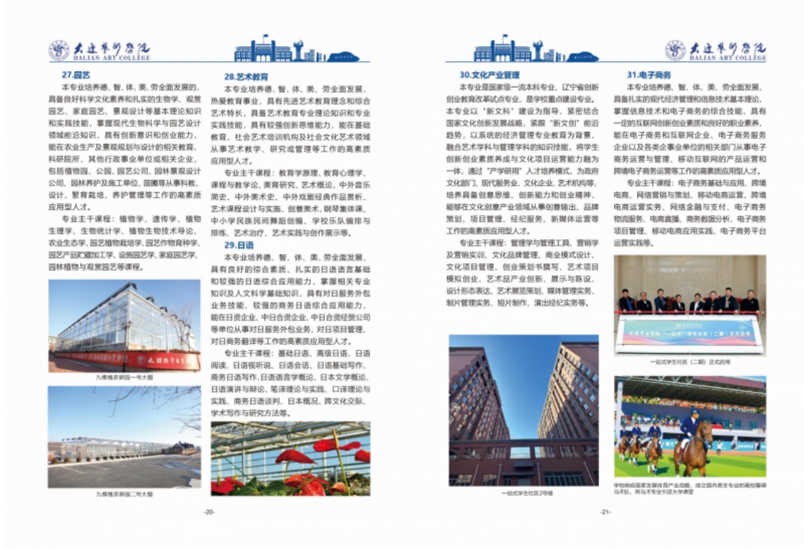 大连艺术学院2024年艺术类招生简