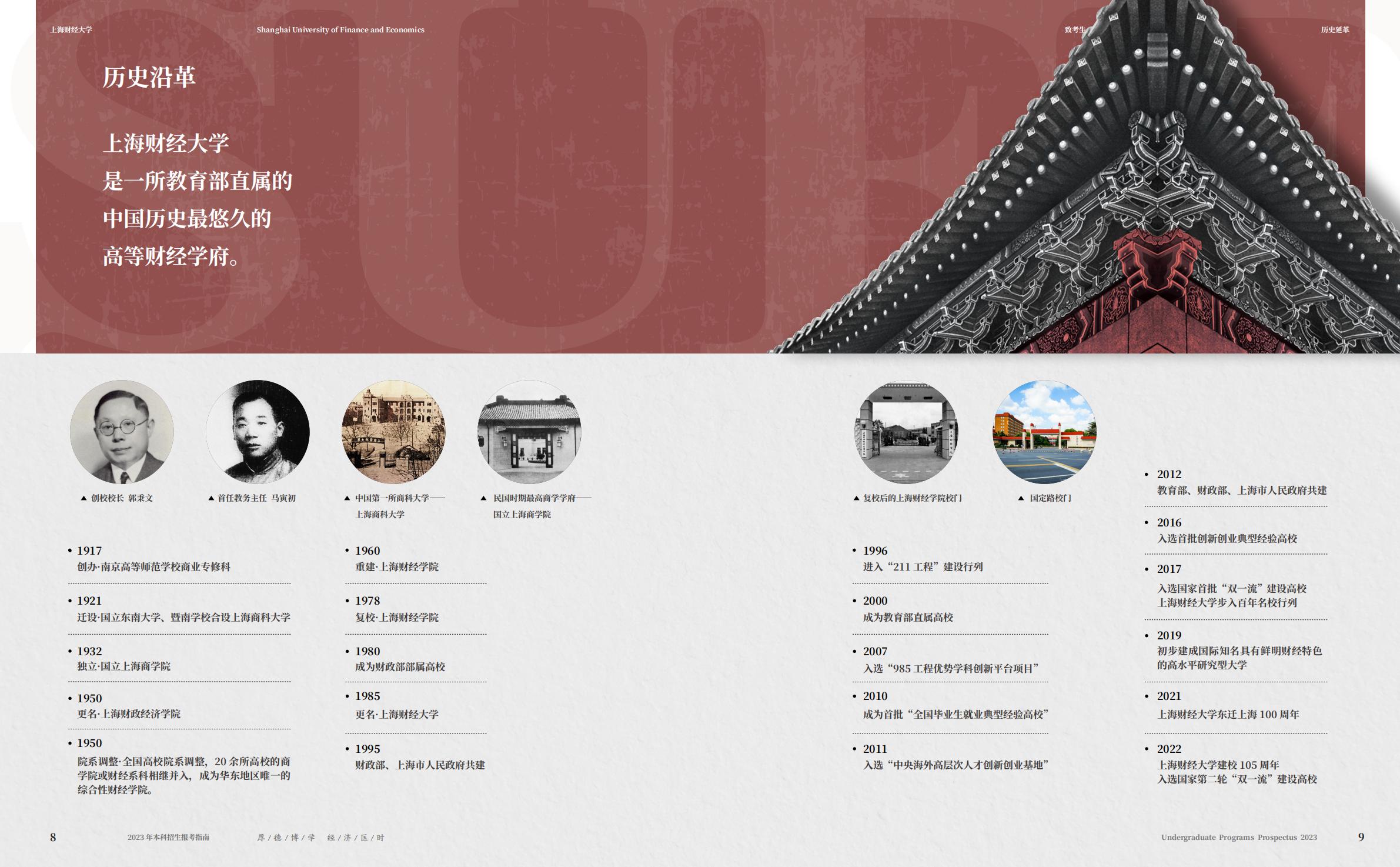 上海财经大学2023年本科招生指南
