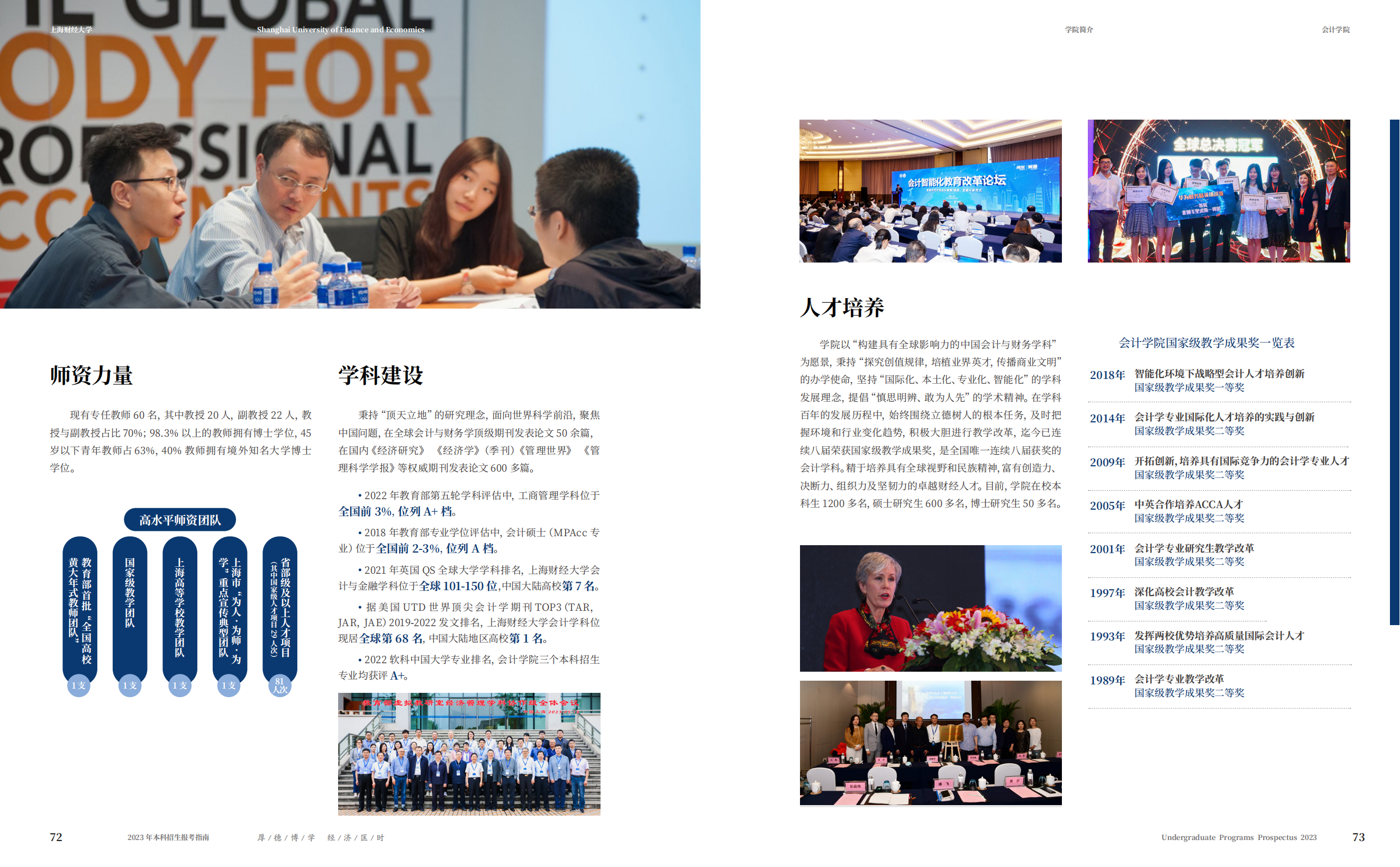 上海财经大学2023年本科招生指南