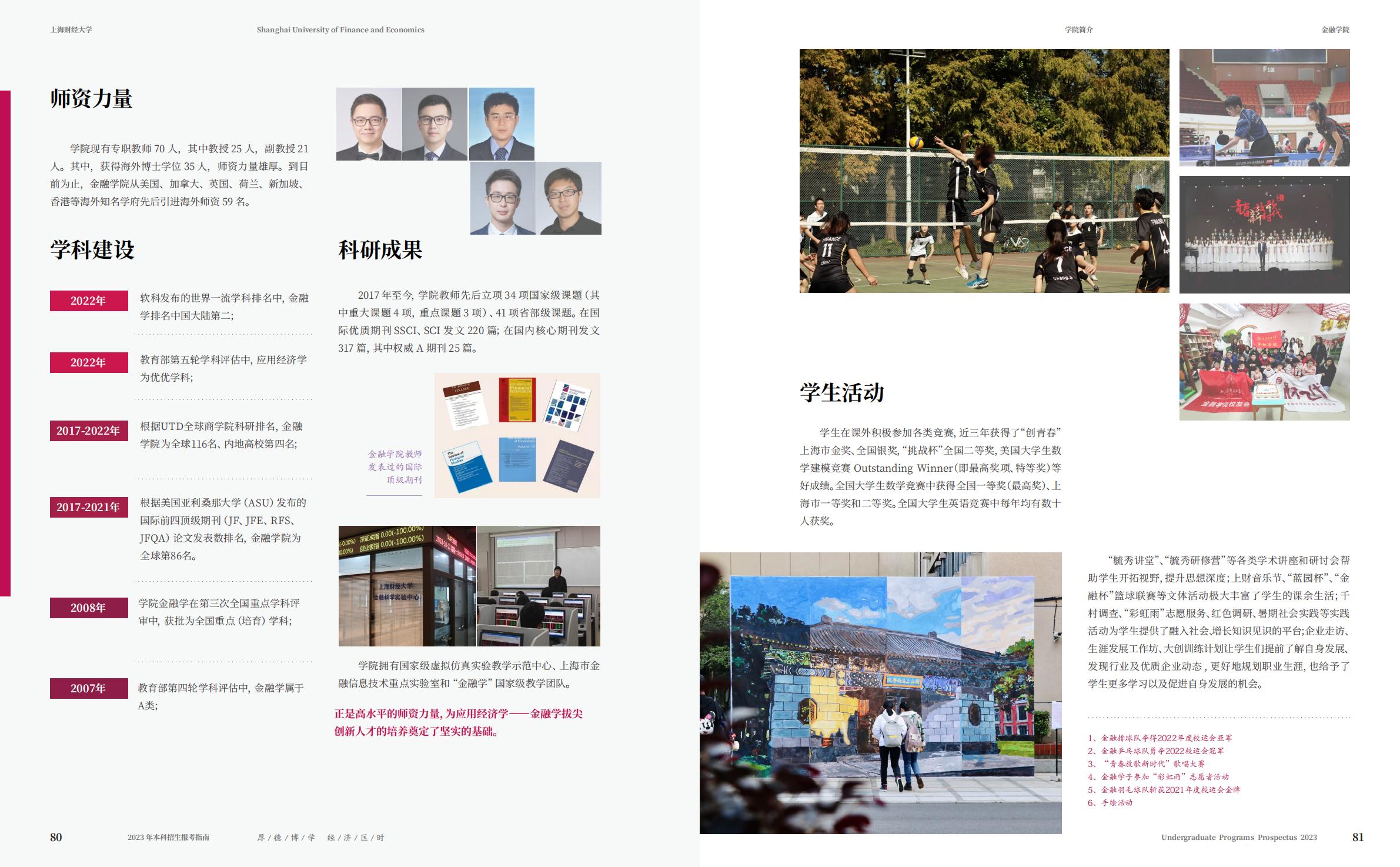 上海财经大学2023年本科招生指南