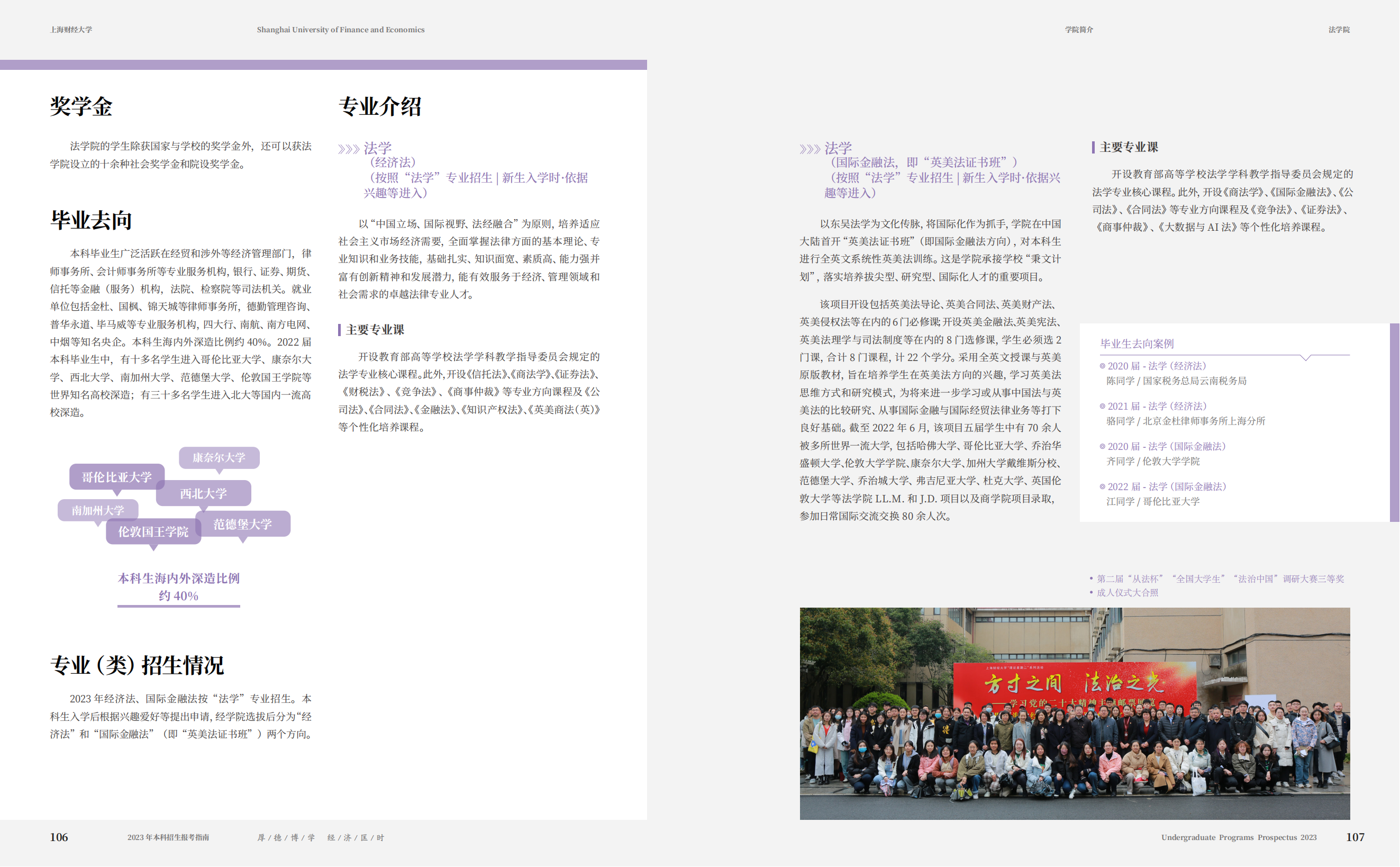 上海财经大学2023年本科招生指南