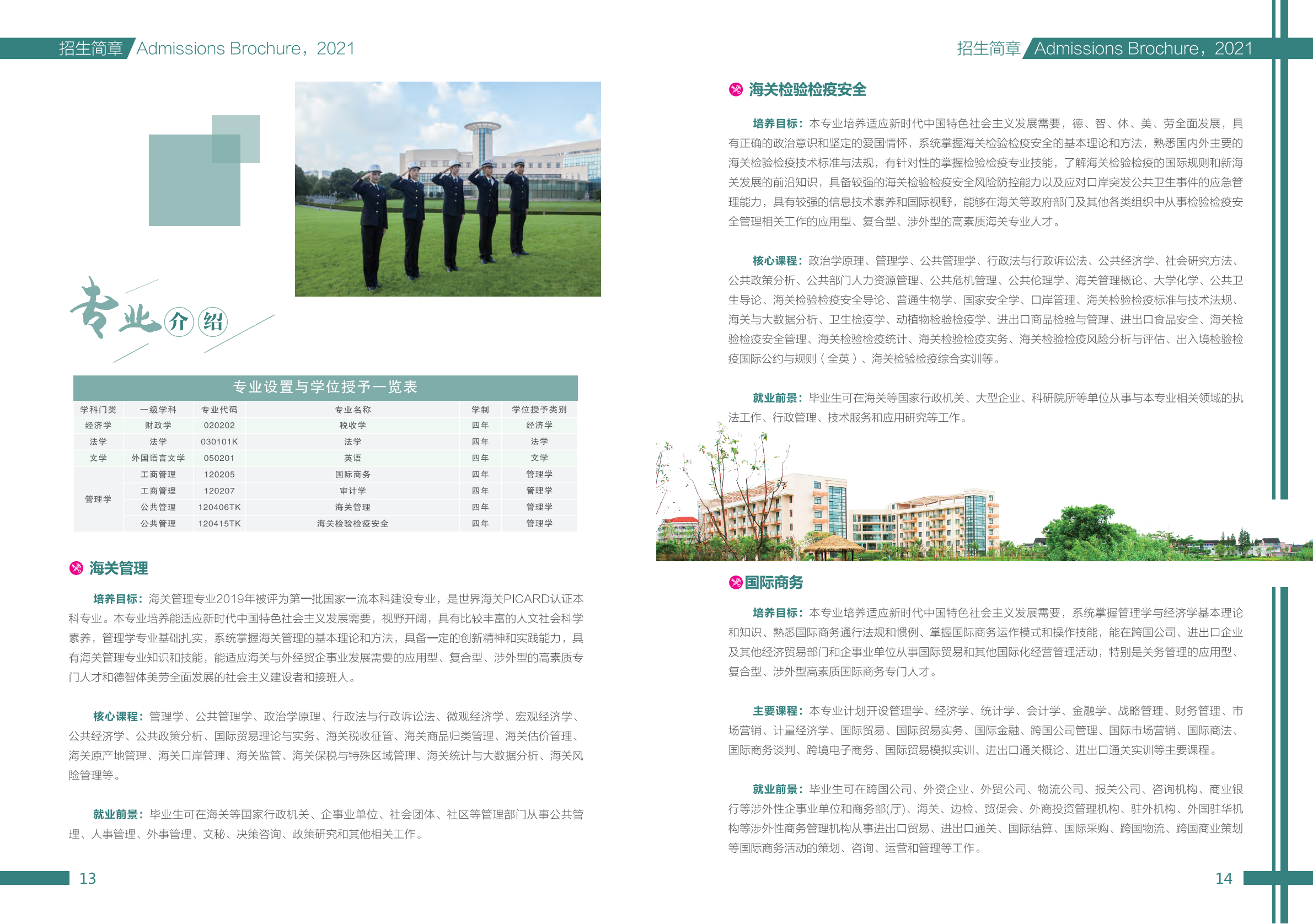 上海海关学院2021年本科招生简章